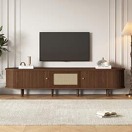 Jaxenor 180cm TV Lowboard mit Verstellbare Füße, 