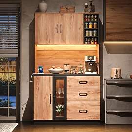 Jaxenor Küchenhochschrank mit Arbeitsplatte,