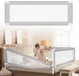 Jaxguom Bettgitter für Kinder, Bettschutzgitter,