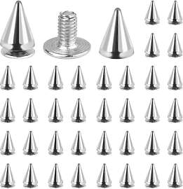 JAXICREY 200 Stück Nieten, 7mm Spikes Studs