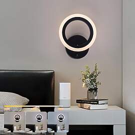 JAZME LED Wandleuchte Innen,Modern Runde Wandlampe 