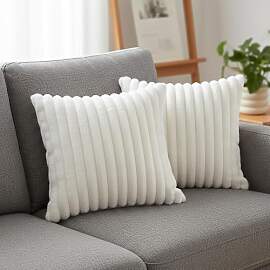 JazRvr Kissenbezug 40x40, 2er Set, Sofa Kissen mit 