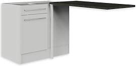 Jazz Moderner Eckschrank Küche mit Arbeitsplatte