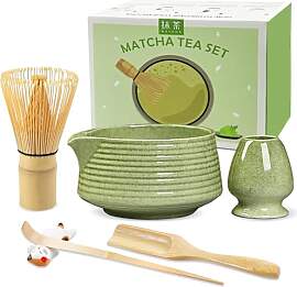 JBER Matcha Besen Set, Matcha Set - Bambus Matcha