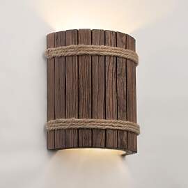 JCPYIUL Wandleuchte aus Holz LED Wandleuchten