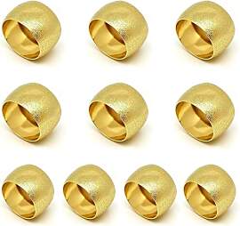 JCTEEY 10 Stück Gold Serviettenringe, Elegante