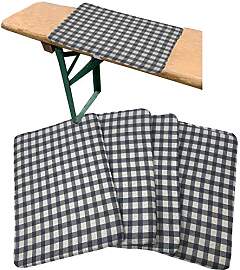 JEMIDI 4x Bierbankkissen - Sitzkissen für