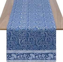 JEMIDI Tischläufer, modern, blau mit