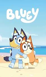 Jerry Fabrics Bluey Bingo Strandtuch für Kinder
