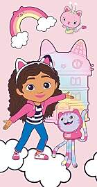 Jerry Fabrics Gabbys Dollhouse Strandtuch Badetuch 