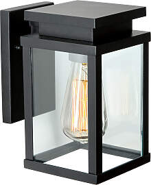 Jersey Wandleuchte Schwarz Mittel mit Lichtsensor