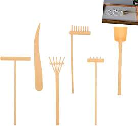 JFangZHZH 6 Stück Mini Zen Sand Rechen Kunststoff 