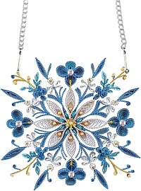 JICFDAO Diamond Painting Ornamente Blumen Blau