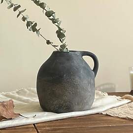 JIDOFUE Große 14.4cm Rustikale Keramikvase für