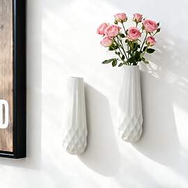 JIDOFUE Hängende Wandvase für Blumen und