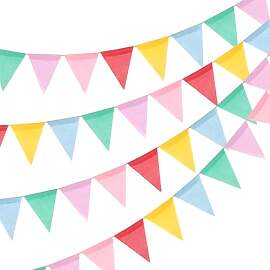 jijAcraft Wimpelkette Outdoor Wetterfest Bunt, 12M 