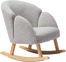 Jimmylee Kinder-Schaukelsessel Natur Grey, Grau,