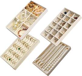 Jinavoty Schmuck Schublade Organizer Inserts Set