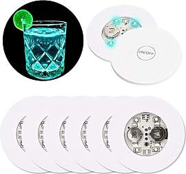 Jinlaili 6 STK Led Untersetzer LED Sticker 7
