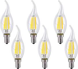 Jiotouhu 6er Pack E14 Kerze LED Lampe für