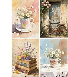 JISHSHAY 4er Set Diamond Painting Steine Rund