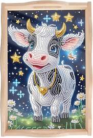 JISHSHAY Diamond Painting Serviertablett Kuh