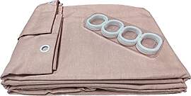 JIUJ Duschvorhang mit Leinenstruktur, schimmel-