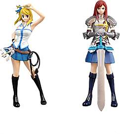 Jiumaocleu 2PCS Anime Fairy Tail Lucy Heartfilia
