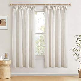 JIUZHEN Leinen Vorhänge Beige Wohnzimmer