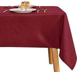 JIUZHEN Weihnachten Tischdecke Abwaschbar