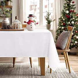 JIUZHEN Weihnachten Tischdecke Abwaschbar