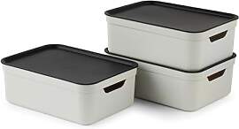 Jive 3er-Set Aufbewahrungsbox mit Deckel | 10l, A4 