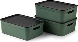 Jive 3er-Set Aufbewahrungsbox mit Deckel | 10l, A4 