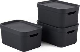 Jive 3er Set Aufbewahrungsbox mit Deckel klein 5