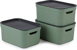 Jive Dekobox 3er-Set Aufbewahrungsbox 5l mit