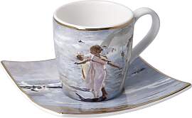 Joaquin Sorolla Espressotasse mit Untertasse Zeit