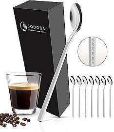 JODORA Design Espressolöffel silber matt - 6