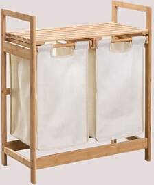 Joesh Bambus-wäschekorb Weiss & ↑75 Cm -