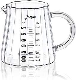 Joeyan 210ml/7oz Espresso Messbecher Glas mit
