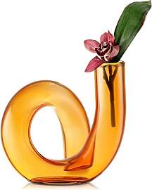 Joeyan Handgefertigte Kleine Deko Vase,12CM Orange 