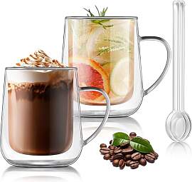 Joeyan Latte Macchiato Gläser Set (2 x 400ml),