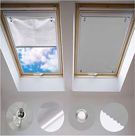 Johgee Dachfenster Rollo Thermo Sonnenschutz