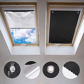Johgee Dachfenster Rollo Thermo Sonnenschutz