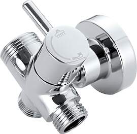 JOHO 3 Wege Umschaltventil aus massiv Messing mit