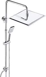 JOHO Duschset ohne Armatur, Chrom Duschstangeset