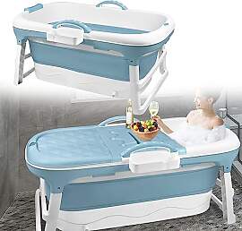 JOIEYOU Faltbare Badewanne Erwachsene, L Foldable
