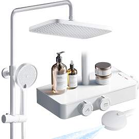 JONKEAN Duschsystem mit Thermostat, Duscharmatur