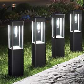Joomer Solarlampen für Außen Garten, 4 Stück