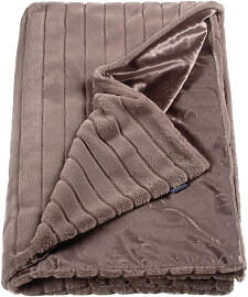 Joop! Felldecke Glam, Braun, Schlamm, Fango, Uni,