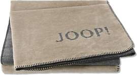 Joop! Melange-Doubleface Plaid/Decke Sand-Stein